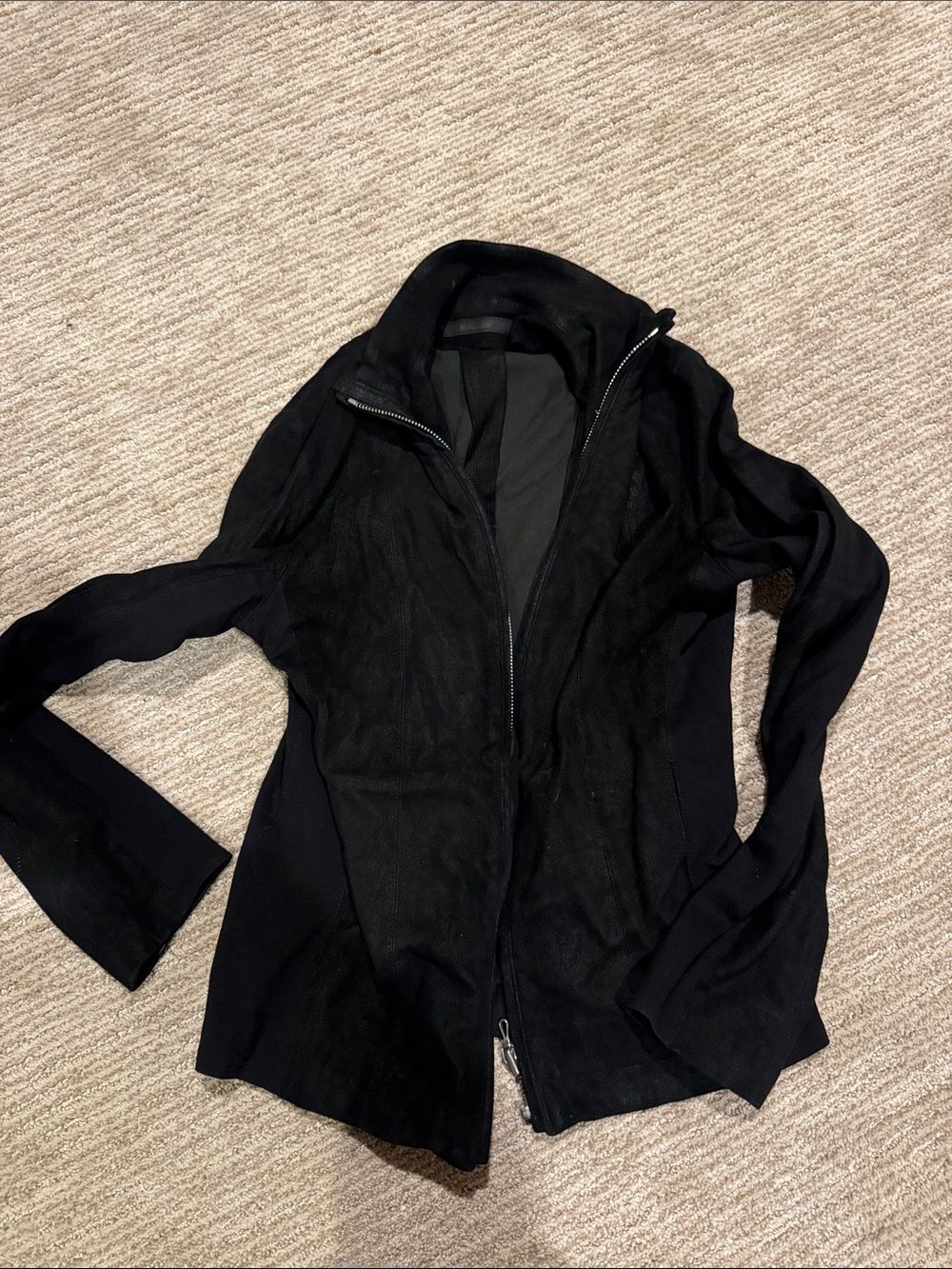 Julius Black Lamb Leather Jacket Spring Summer 2013